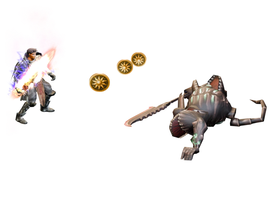 Scena illustrativa di un Guerriero che affronta un boss con una Imperivm Coin.